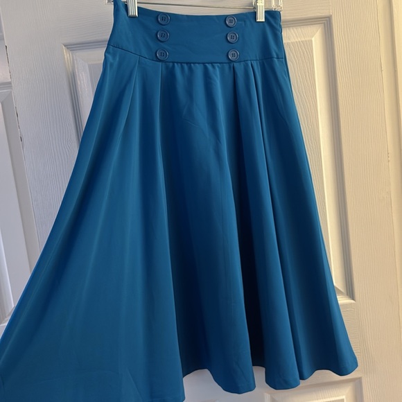 Belle Poque Vintage Style Swing Skirt, 50s, pinup - Picture 3 of 7